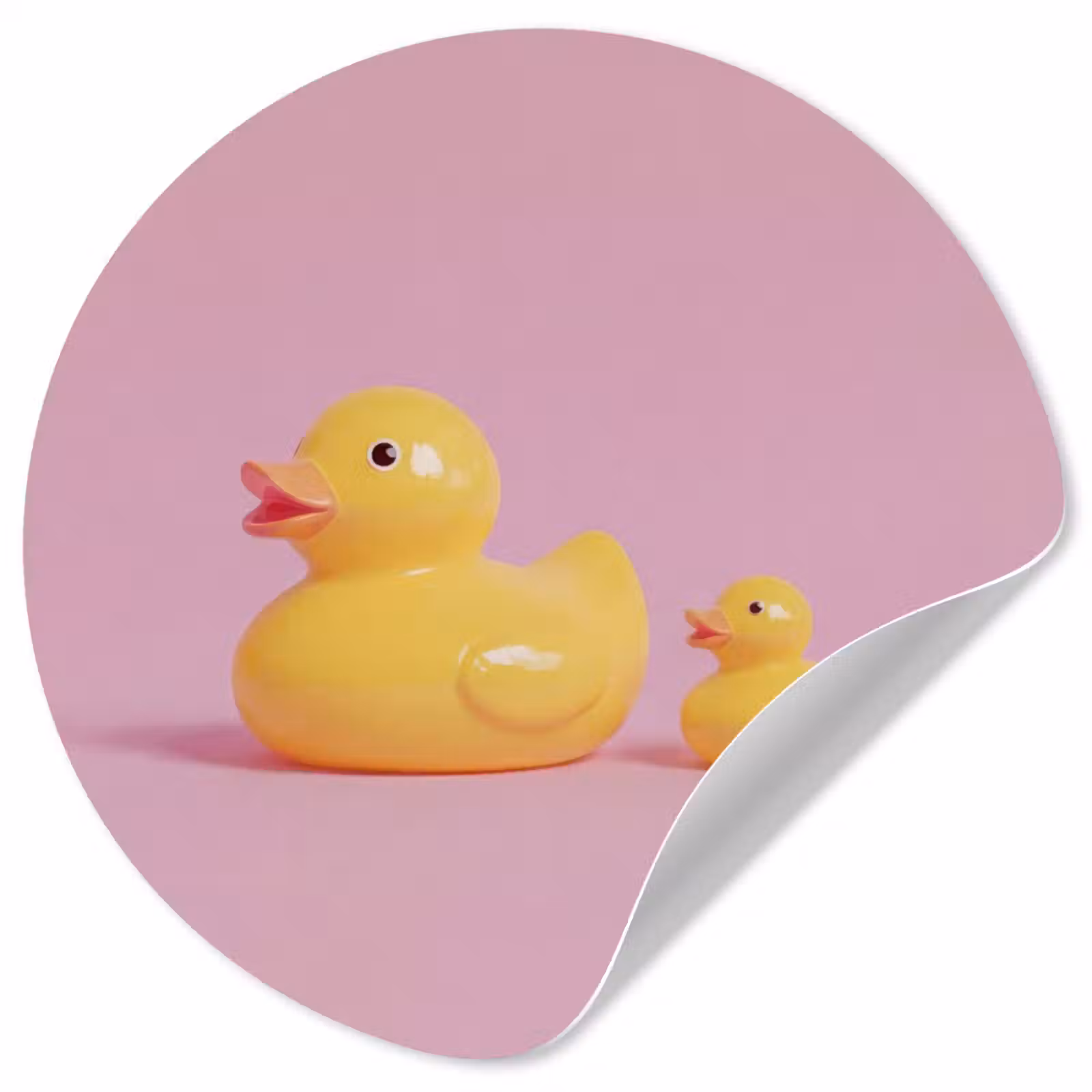 Behangcirkel - Eendjes - Vrolijk - Roze — 1