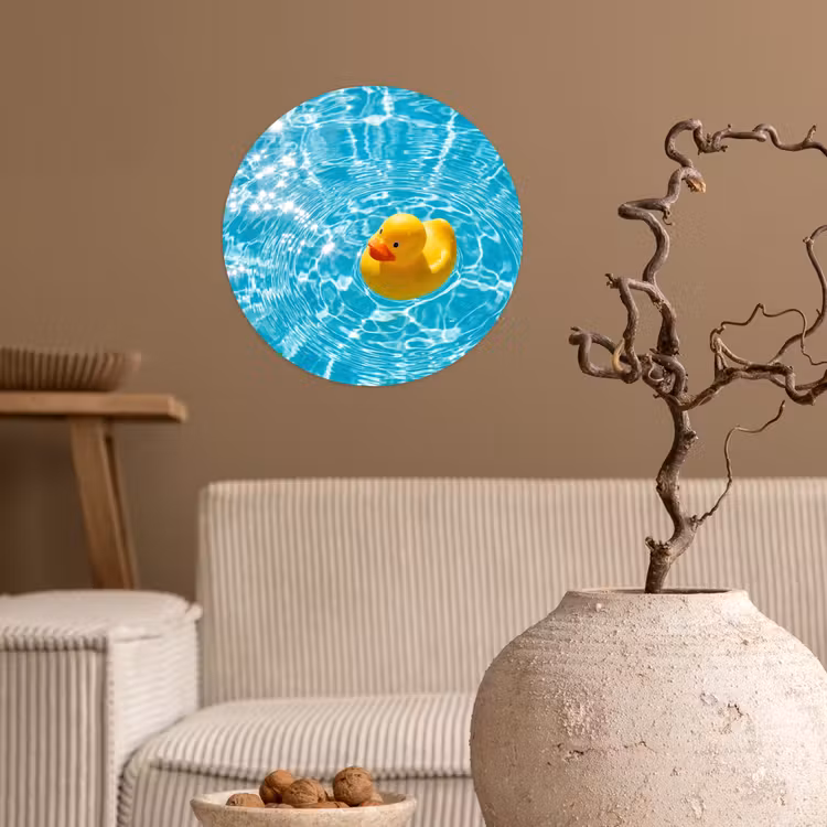 Behangcirkel - Badeend - Dobberen - Blauw — 2