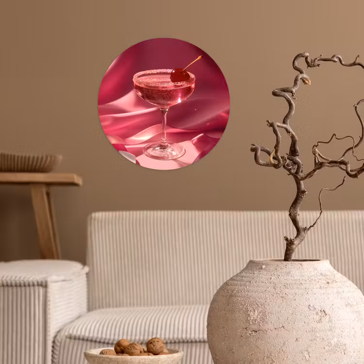 Behangcirkel - Cocktail - Pink - Luxe — 2