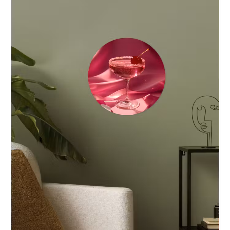Behangcirkel - Cocktail - Pink - Luxe — 3