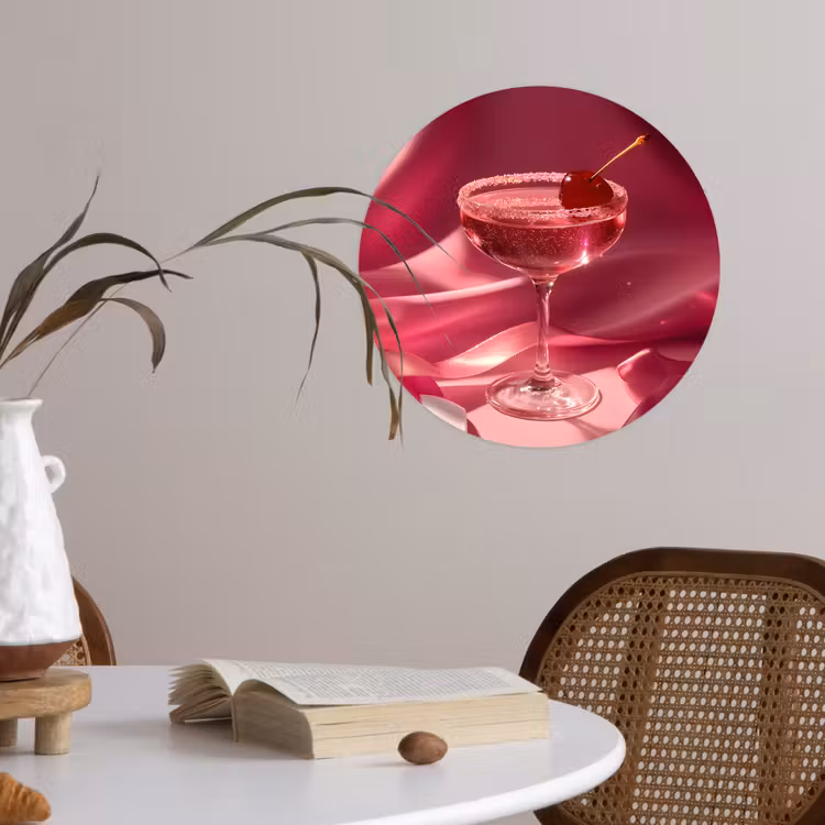 Behangcirkel - Cocktail - Pink - Luxe — 4