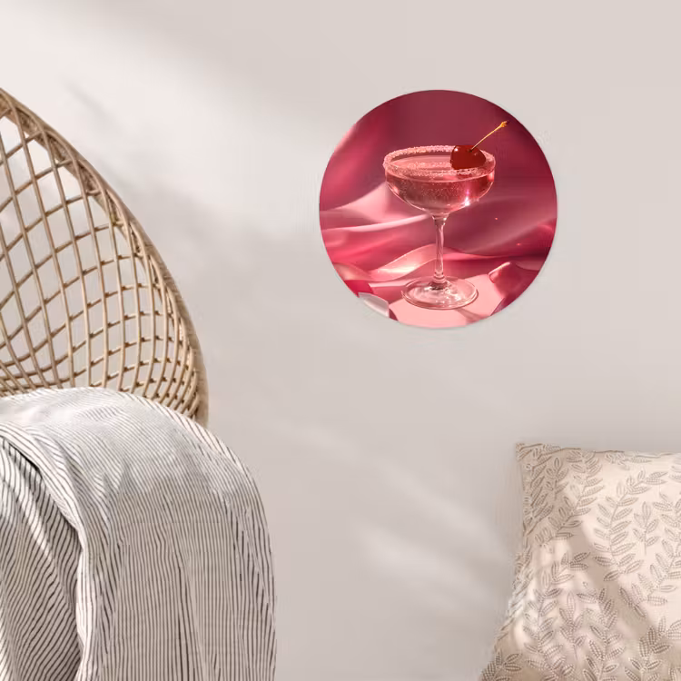 Behangcirkel - Cocktail - Pink - Luxe — 5