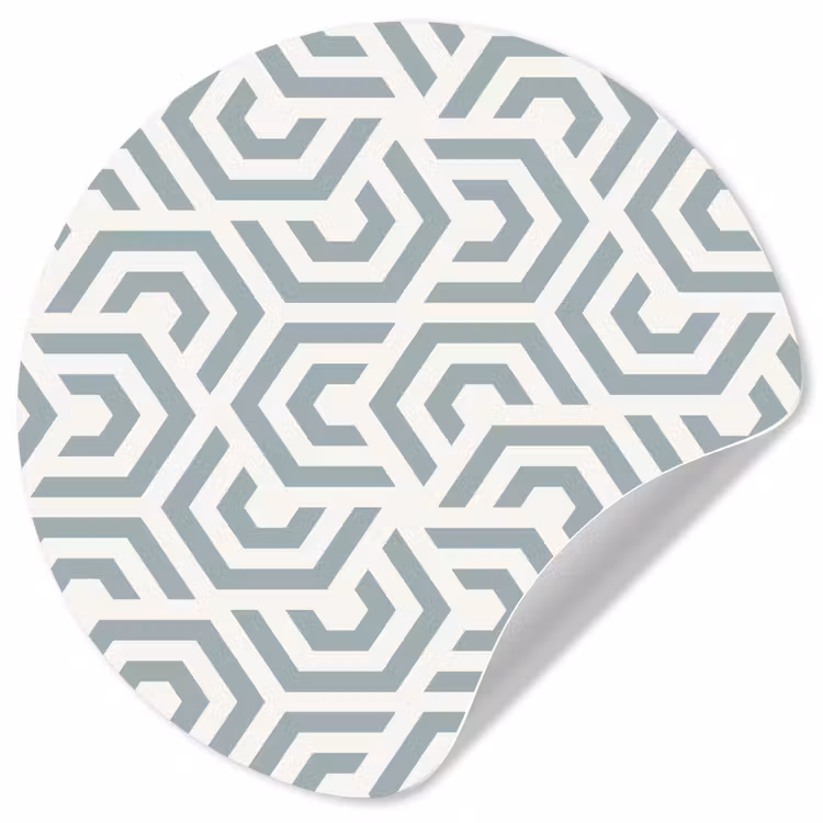 Behangcirkel - Design - Lijn - Patroon - Groen — 1