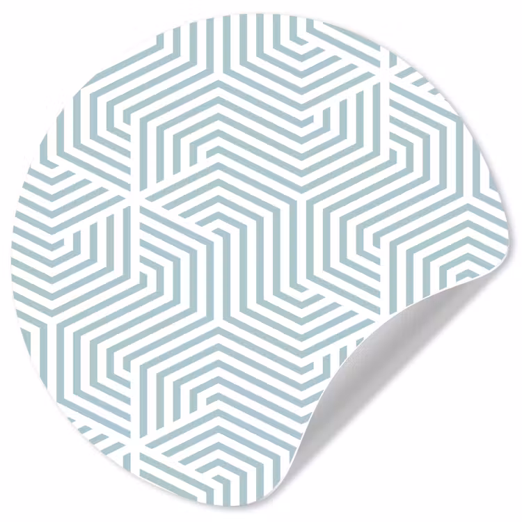 Behangcirkel - Geometrie - Lijn - Groen - Patroon — 1