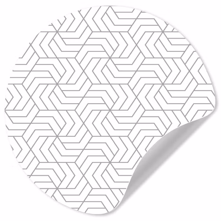 Behangcirkel - Geometrie - Lijn - Zwart - Wit - Patroon — 1