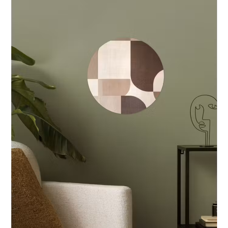 Behangcirkel - Geometrisch - Geweven structuur - Modern — 3