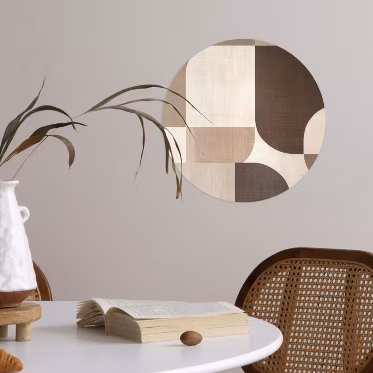 Behangcirkel - Geometrisch - Geweven structuur - Modern — 4