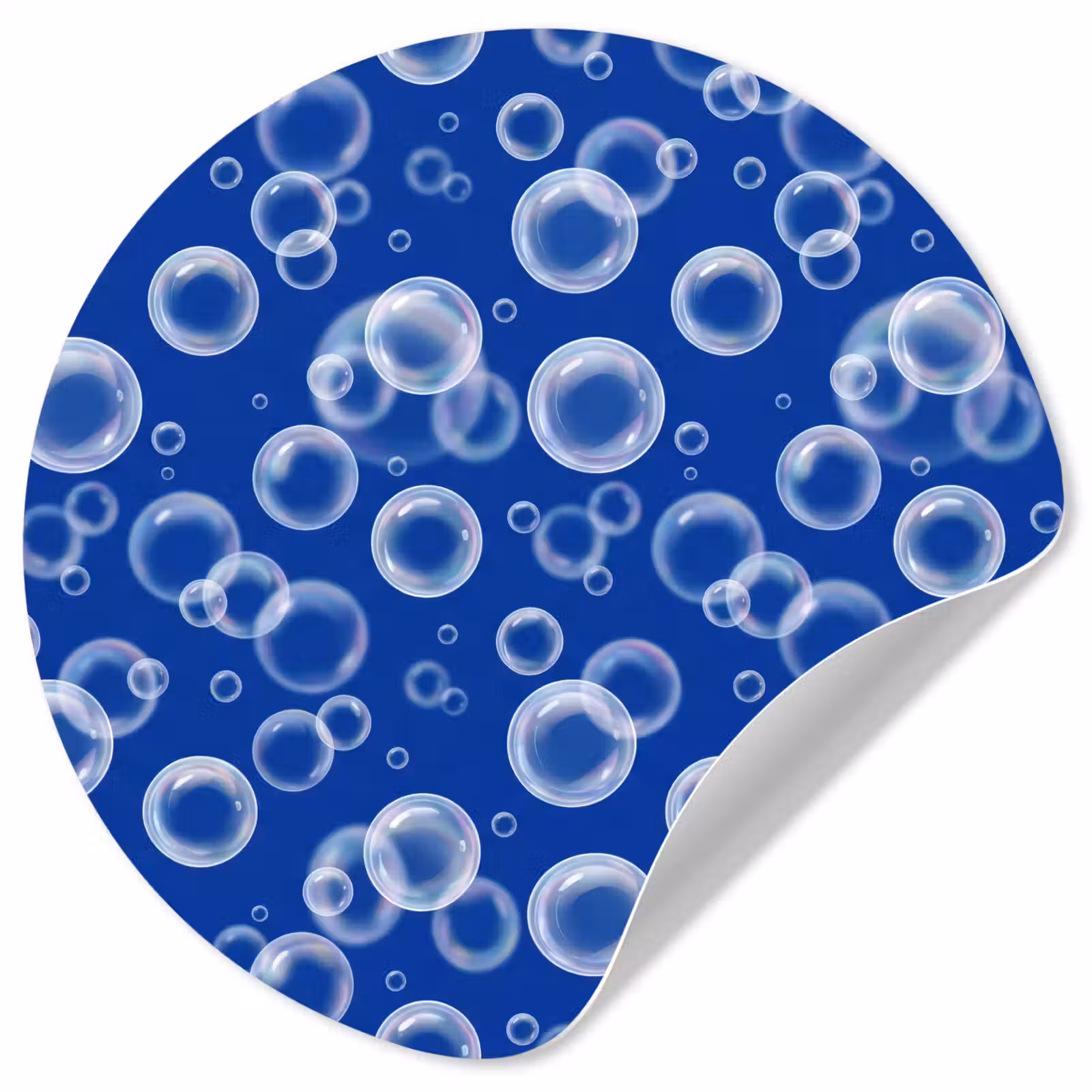 Behangcirkel - Bubbels - Patroon - Blauw — 1