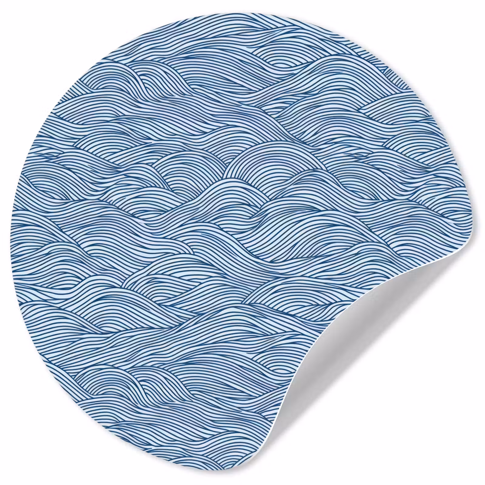 Behangcirkel - Golven - Ritmisch - Blauw — 1