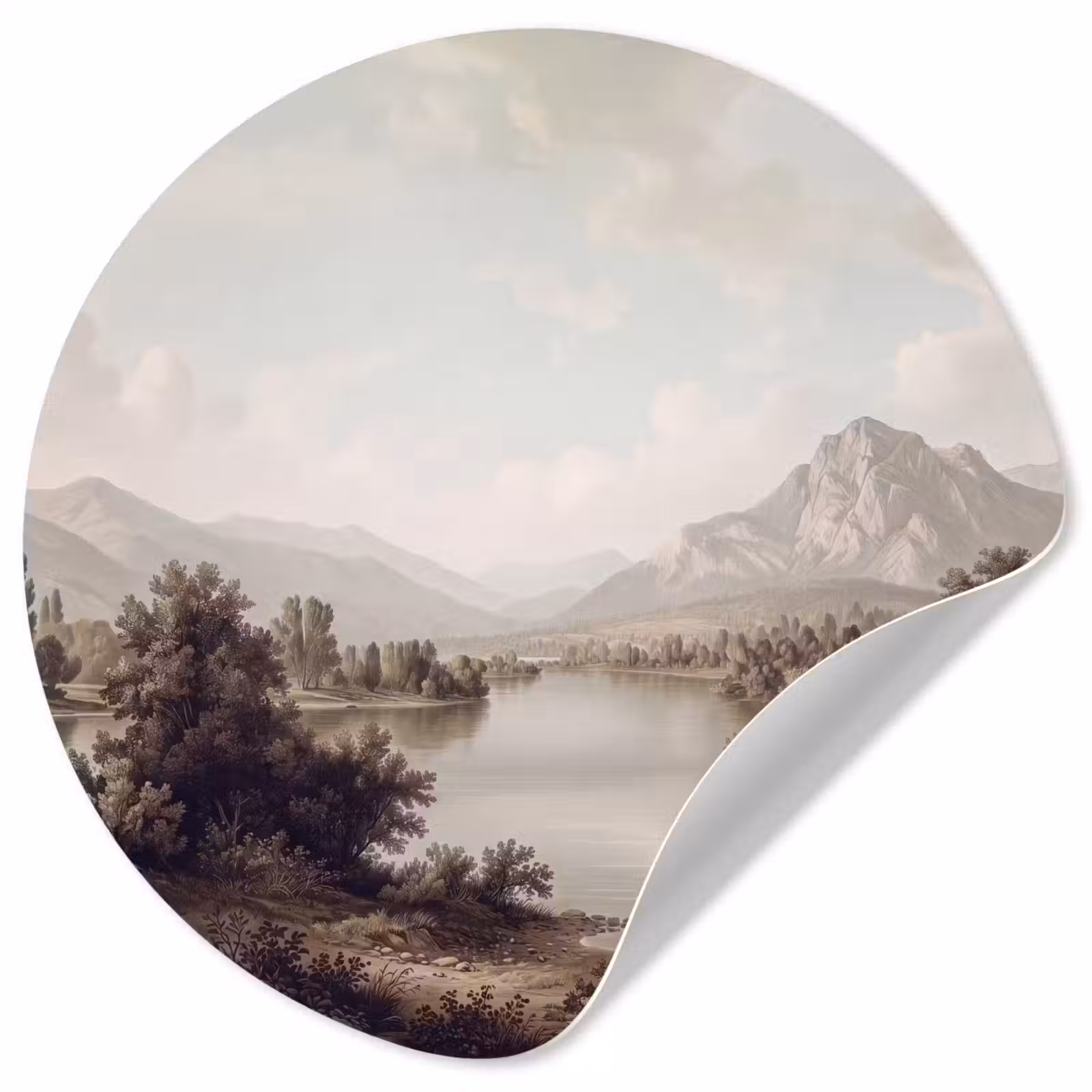 Behangcirkel - Klassiek - Landschap - Sereen — 1