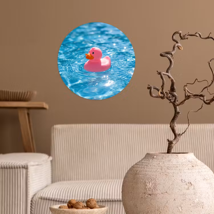 Behangcirkel - Badeend - Dobberend - Roze — 2
