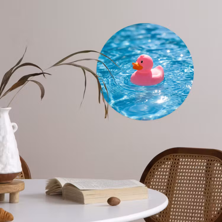 Behangcirkel - Badeend - Dobberend - Roze — 4