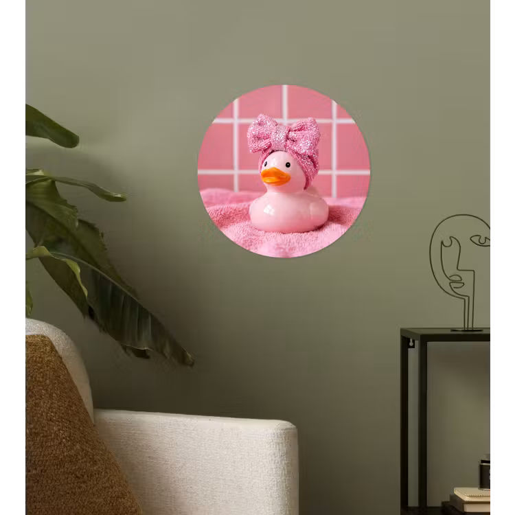 Behangcirkel - Badeend -Strik - Roze — 3