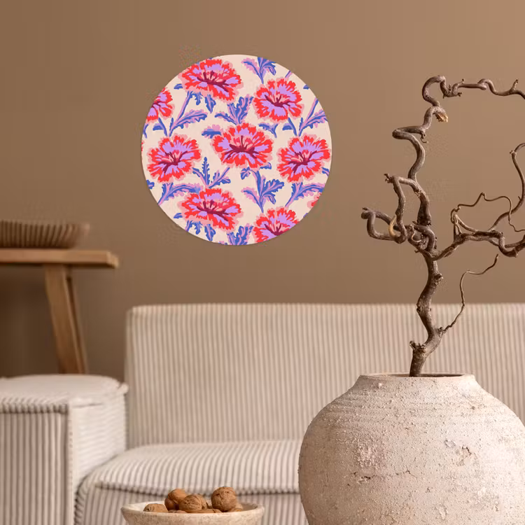 Behangcirkel - Bloemen - Patroon - Meerkleurig — 2