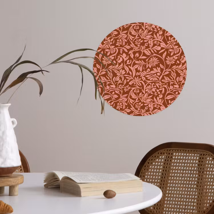 Behangcirkel - Bloemen - Print - Roze — 4