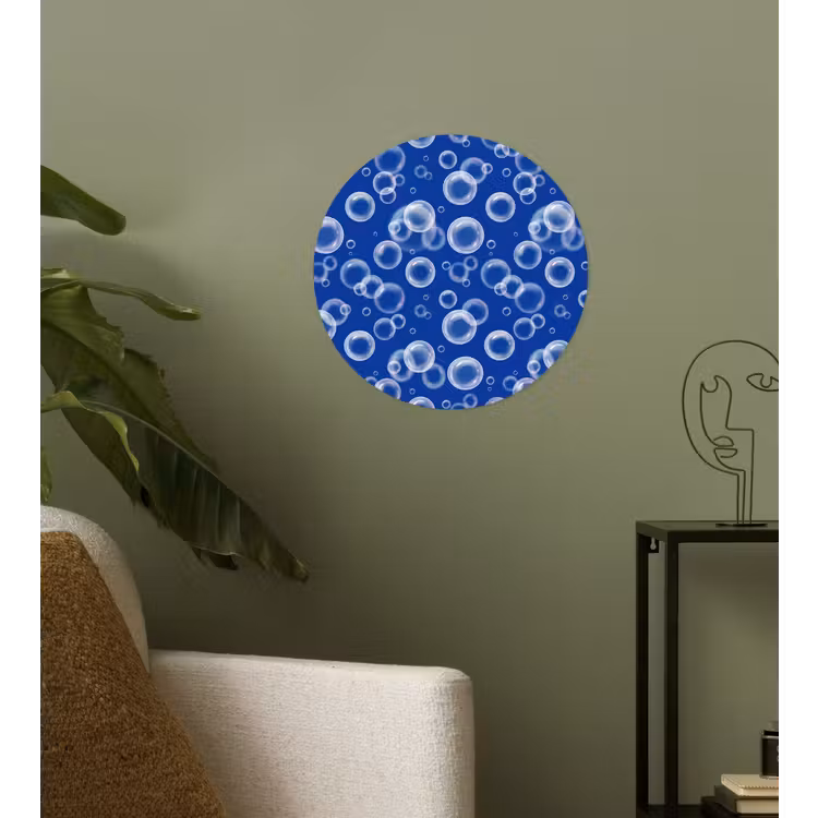 Behangcirkel - Bubbels - Patroon - Blauw — 3