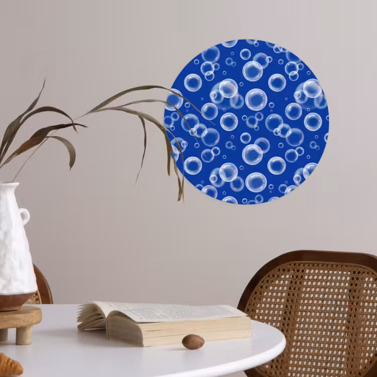 Behangcirkel - Bubbels - Patroon - Blauw — 4
