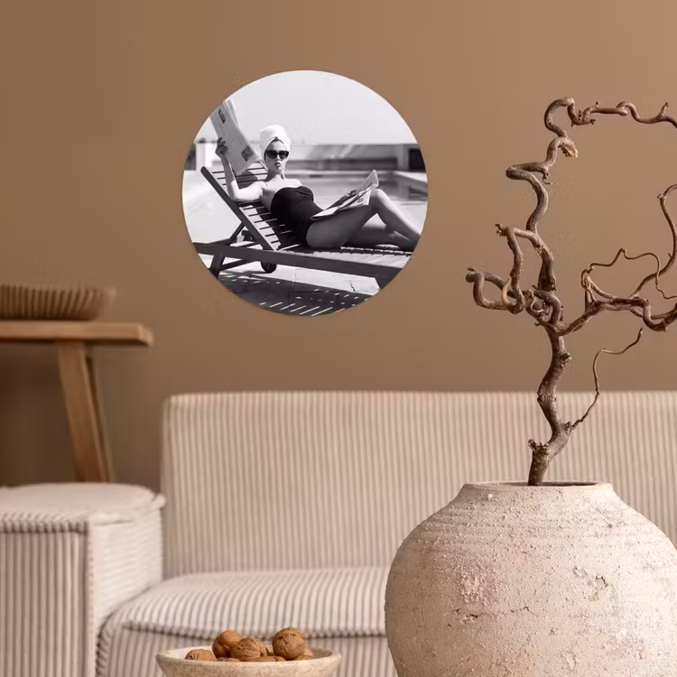 Behangcirkel - Glamour - Modern - Zwart - Wit — 2