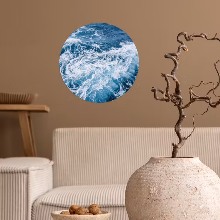 Behangcirkel - Golven - Oceaan - Blauw — 2