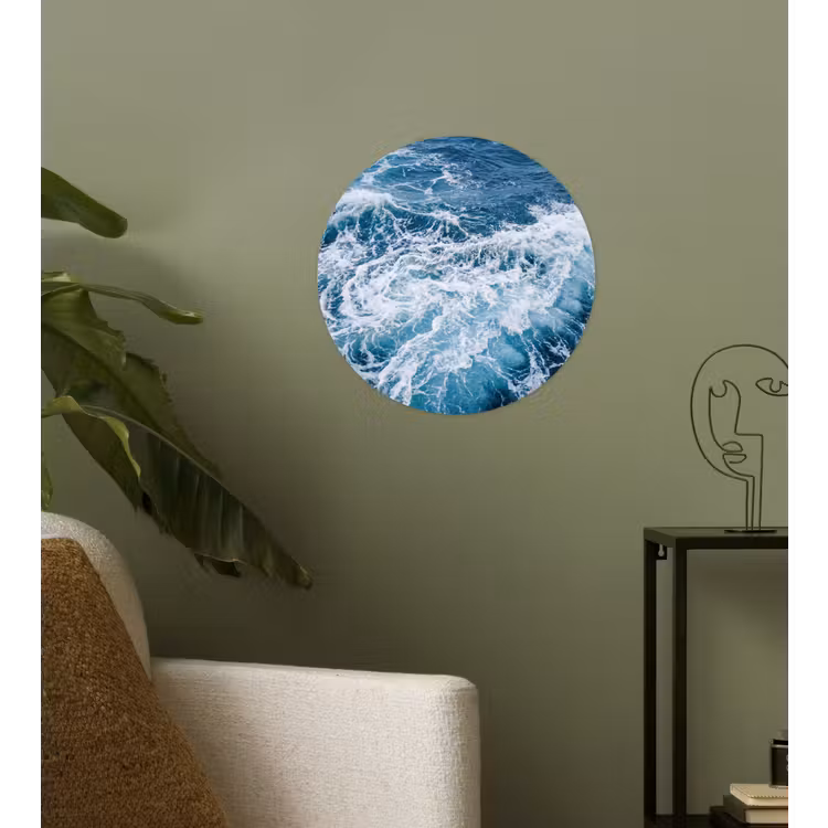 Behangcirkel - Golven - Oceaan - Blauw — 3