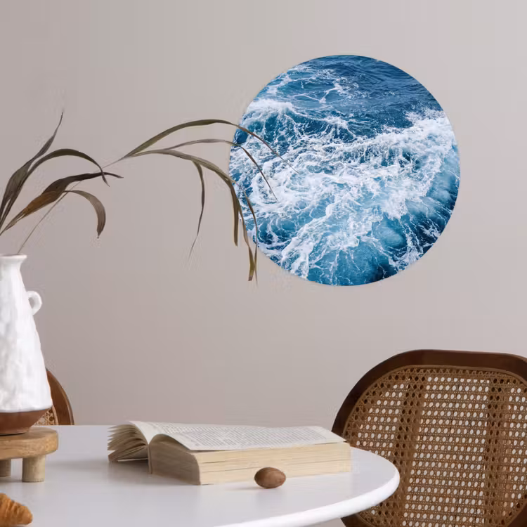 Behangcirkel - Golven - Oceaan - Blauw — 4
