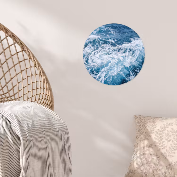 Behangcirkel - Golven - Oceaan - Blauw — 5