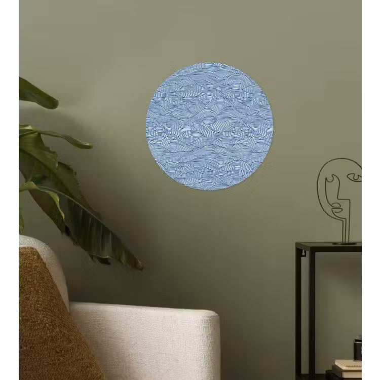 Behangcirkel - Golven - Ritmisch - Blauw — 3
