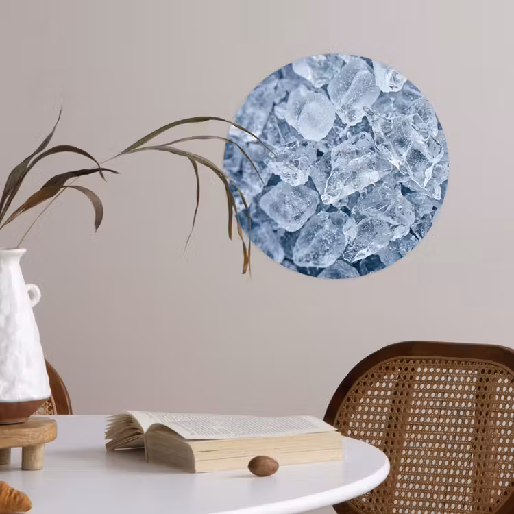 Behangcirkel - Ijsblokjes - Water - Blauw — 4