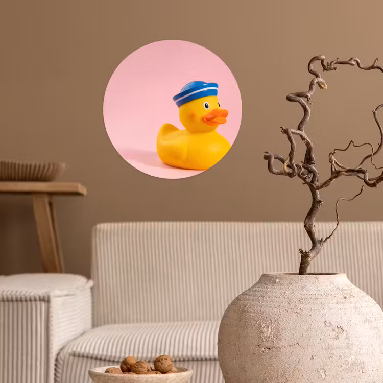 Behangcirkel - Matroos - Eend - Roze — 2