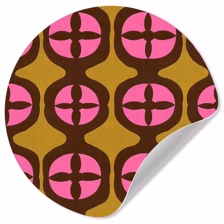Behangcirkel - Modern - Patroon - Roze — 1