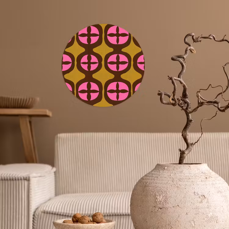 Behangcirkel - Modern - Patroon - Roze — 2