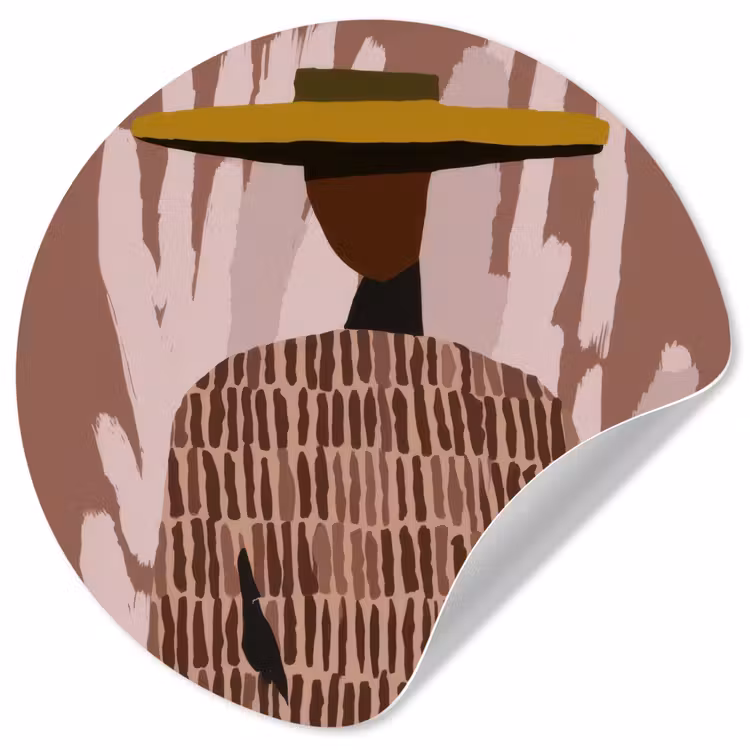 Behangcirkel - Abstract - Figuur - Illustratie - Hoed — 1