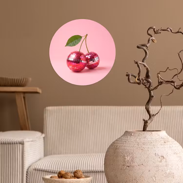 Behangcirkel - Disco - Kersen - Roze — 2