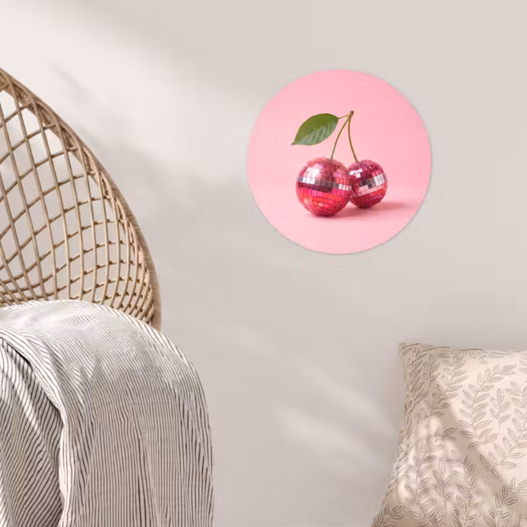 Behangcirkel - Disco - Kersen - Roze — 5