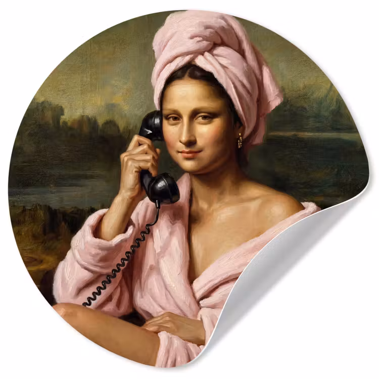 Behangcirkel - Mona - Klassiek - Roze — 1