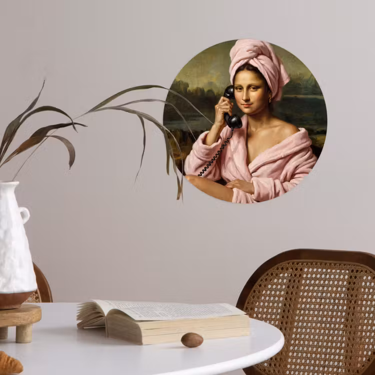 Behangcirkel - Mona - Klassiek - Roze — 4