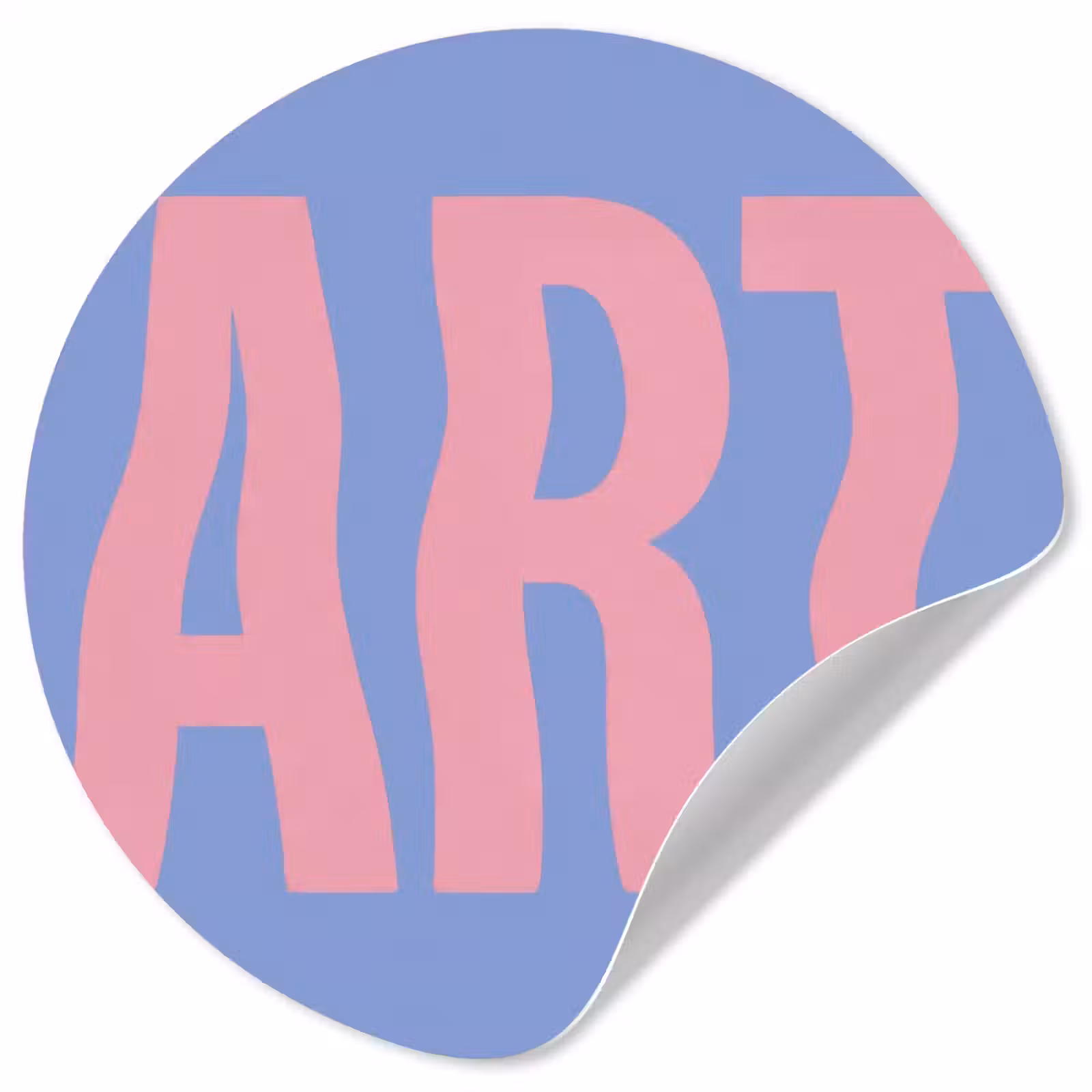 Behangcirkel - Art - Roze - Blauw — 1