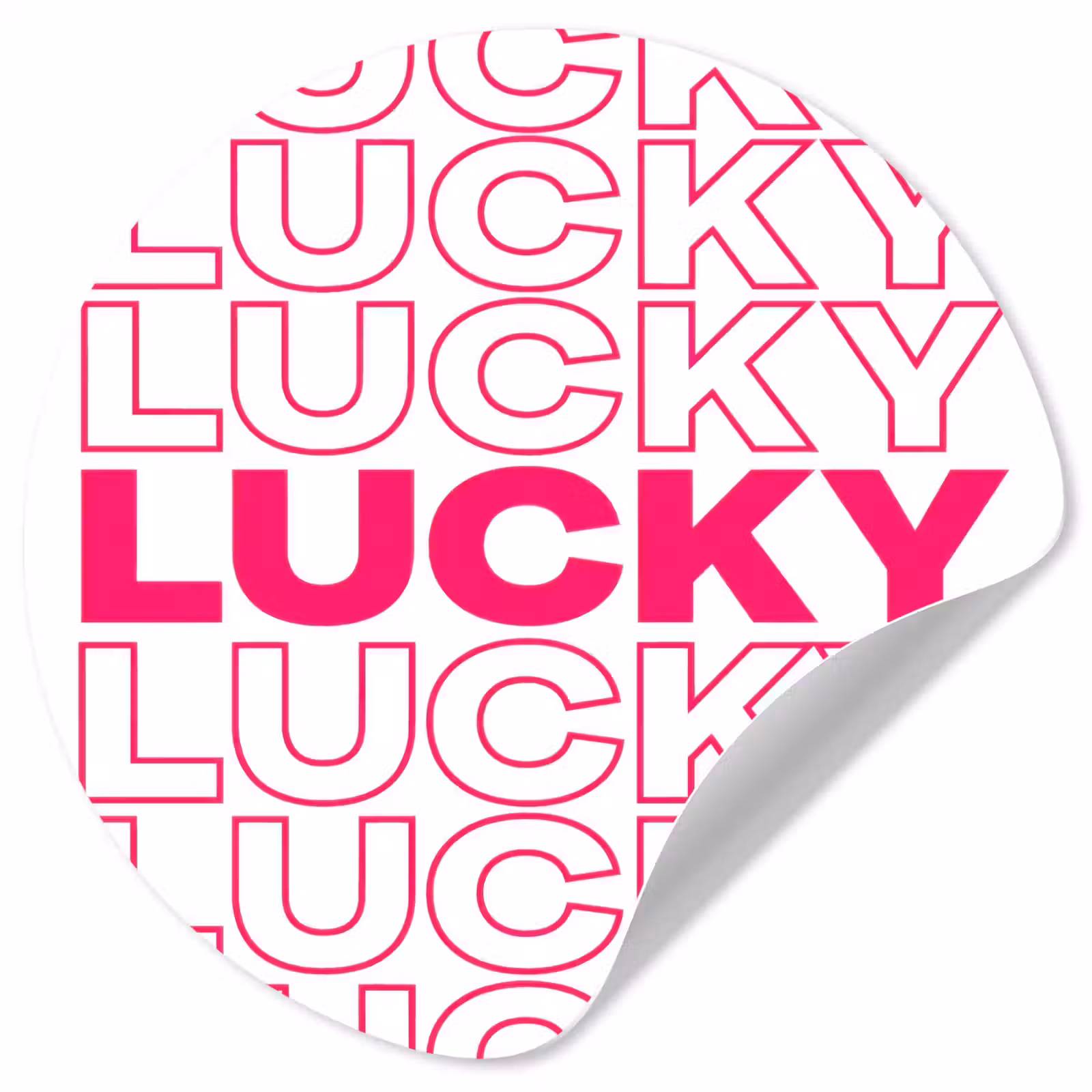 Behangcirkel - Lucky - Roze - Patroon — 1