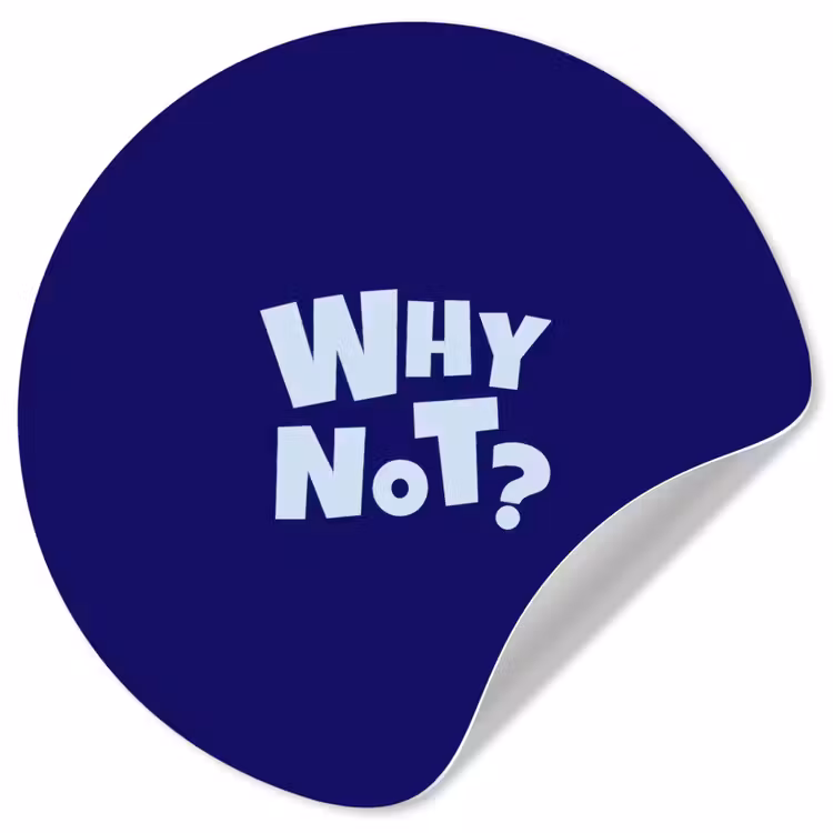 Behangcirkel - Blauw - Why not - Minimalistisch — 1