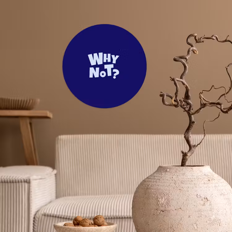 Behangcirkel - Blauw - Why not - Minimalistisch — 2