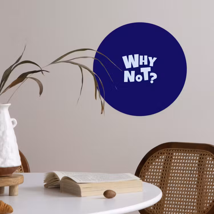 Behangcirkel - Blauw - Why not - Minimalistisch — 4