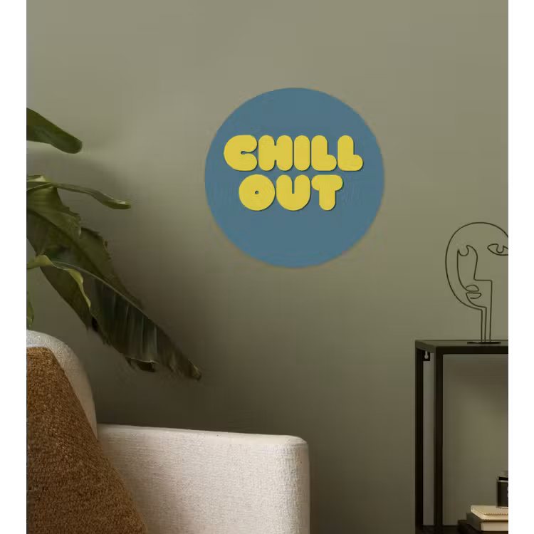 Behangcirkel - Chill out - Geel - Blauw — 3