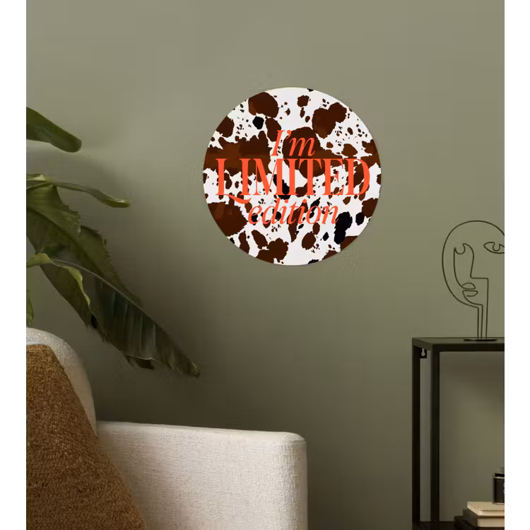 Behangcirkel - Koeienprint - Limited edition - Rood — 3