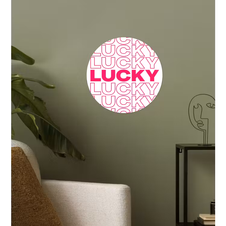 Behangcirkel - Lucky - Roze - Patroon — 3