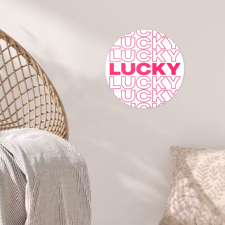 Behangcirkel - Lucky - Roze - Patroon — 5