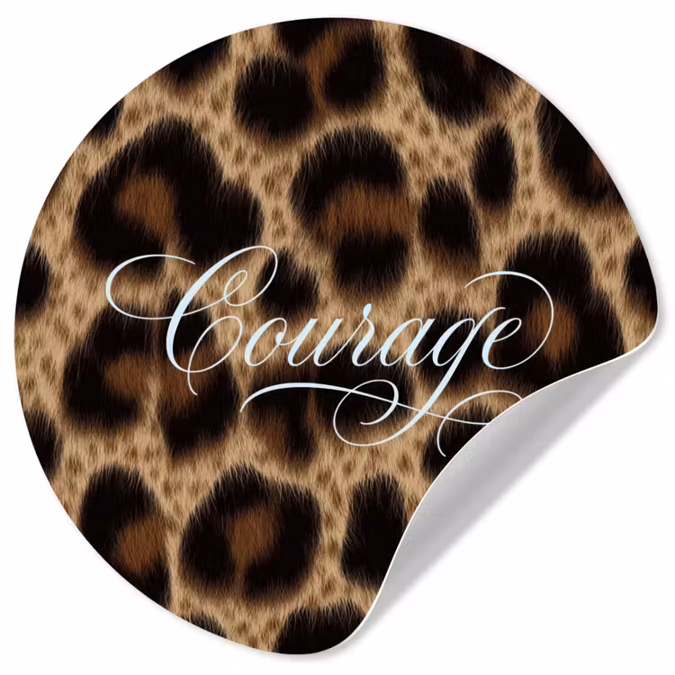Behangcirkel - Luipaardprint - Bruin - Courage - Sierlijk — 1