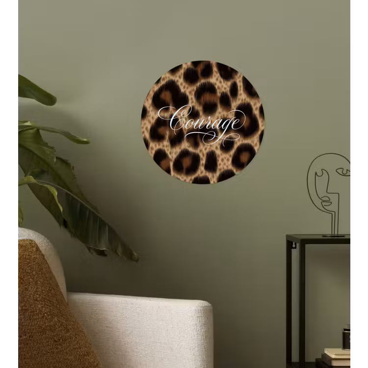 Behangcirkel - Luipaardprint - Bruin - Courage - Sierlijk — 3