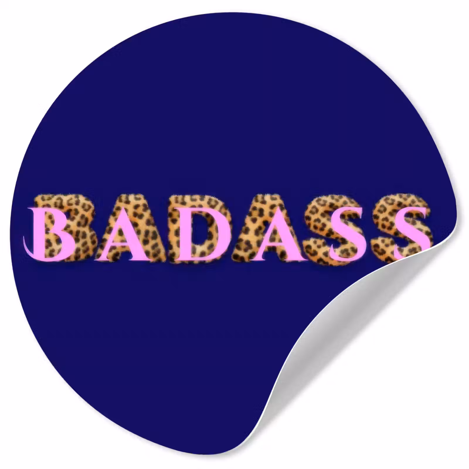 Behangcirkel - Badass - Panterpint - Schaduw - Roze — 1