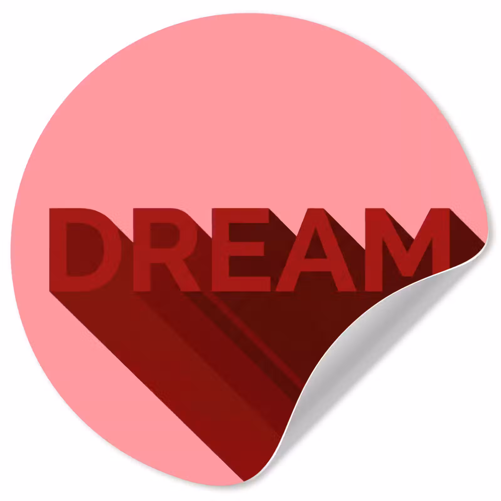 Behangcirkel - Dream - 3D - Rood - Roze — 1