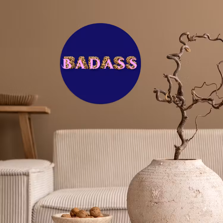 Behangcirkel - Badass - Panterpint - Schaduw - Roze — 2